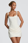 Cornelia Mini Dress - Ivory Dress Babyboo Fashion Premium Exclusive Design
