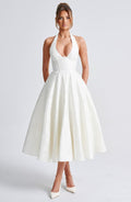 Effie Midi Dress - Ivory Dress Babyboo Fashion Premium Exclusive Design